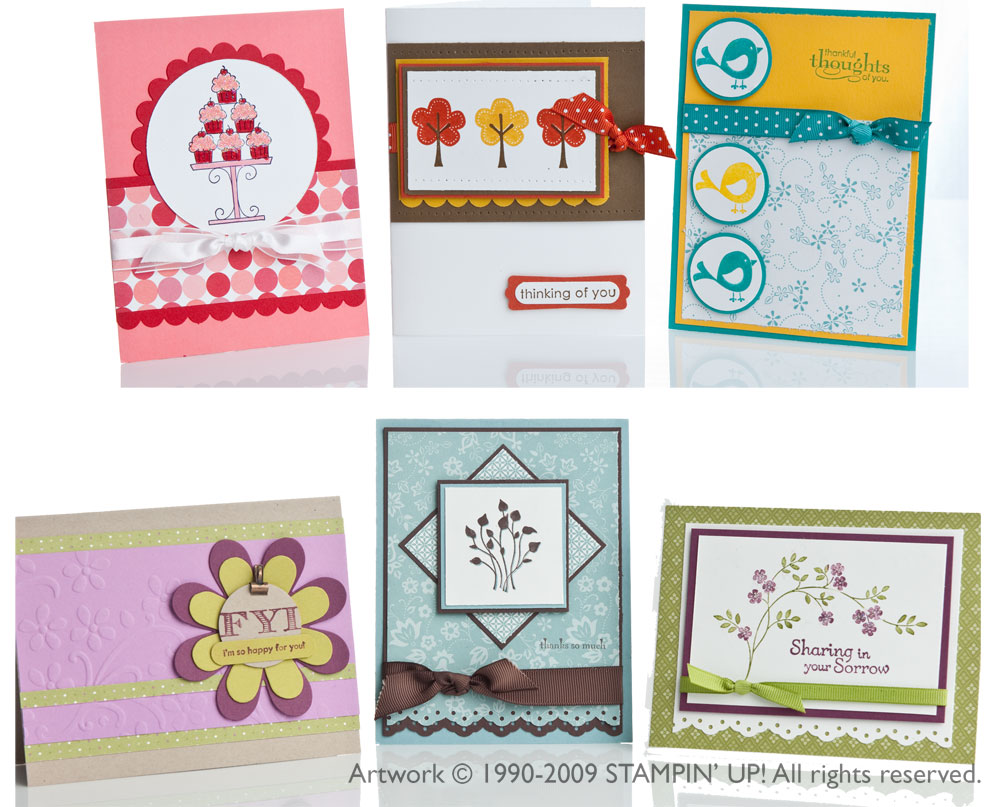 stamp-a-stack class card samples